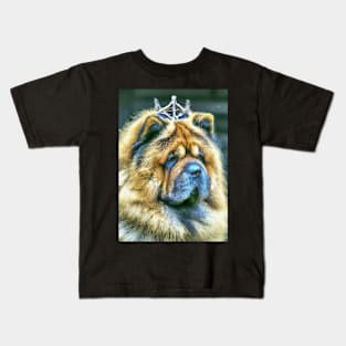 Chow Chow with Crown Kids T-Shirt